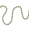 Unlit Garland*Northlight 15' X 0.25" Shiny Metallic Lime Green Beaded Artificial Christmas Garland - Unlit