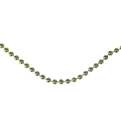 Unlit Garland*Northlight 15' X 0.25" Shiny Metallic Lime Green Beaded Artificial Christmas Garland - Unlit