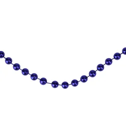 Beaded Garland*Northlight 15' X 0.25" Shiny Sapphire Blue Beaded Artificial Christmas Garland - Unlit