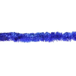 Unlit Garland*Northlight 12' X 2.5" Traditional Tinsel Lavish Blue Artificial Christmas Garland - Unlit