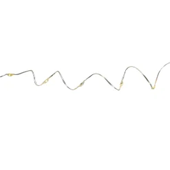 Hofert 4' X 8' Warm White Led Multi-Function Curtain Christmas Lights - White Wire