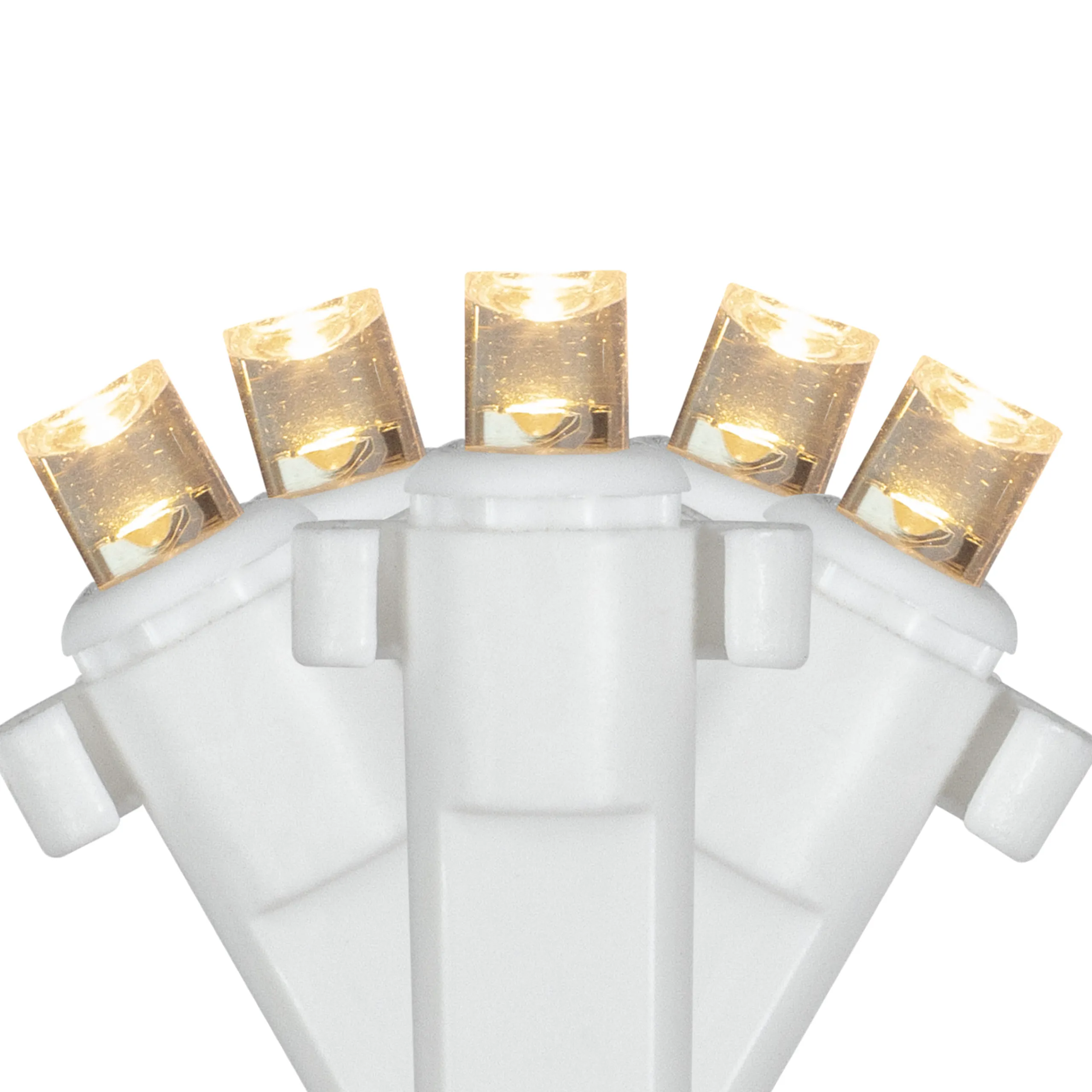 Northlight 4' X 6' Warm White Led Wide Angle Net Style Christmas Lights, White Wire