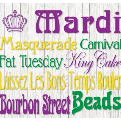 Showdown Displays 7' X 8' White And Green Mural Words Split Car Garage Banner Door