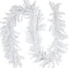 Unlit Garland*Northlight 9' X 14" White Canadian Pine Artificial Christmas Garland, Unlit