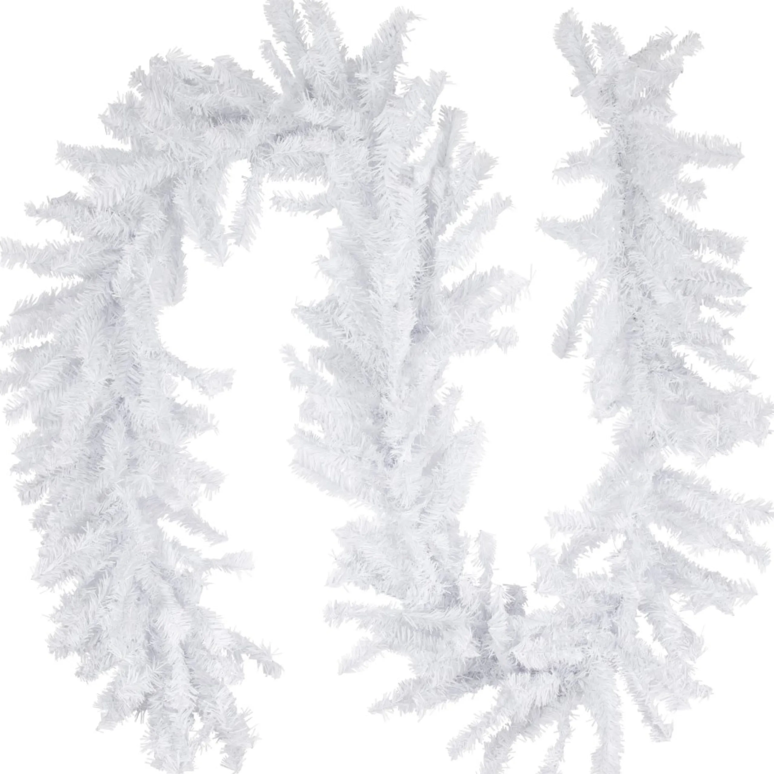 Unlit Garland*Northlight 9' X 14" White Canadian Pine Artificial Christmas Garland, Unlit