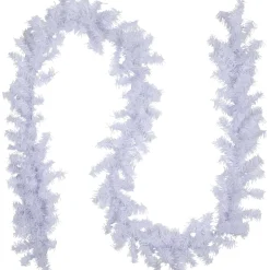 Unlit Garland*Northlight 9' X 8" White Canadian Pine Artificial Christmas Garland, Unlit