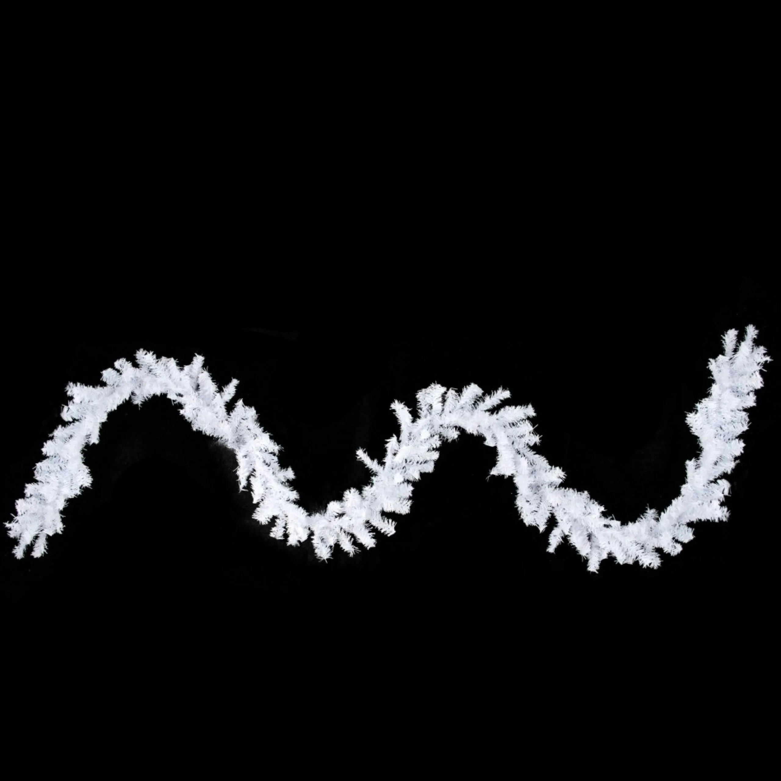 Unlit Garland*Northlight 9' X 8" White Canadian Pine Artificial Christmas Garland, Unlit