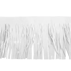 Showdown Displays 15" X 10' White Christmas Fringe Party Streamer