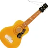Christmas by Krebs Entertainment>3.75" Yellow And Black Acoustic Guitar Figurine Christmas Ornament