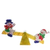 Outdoor Decorations*Northlight 48" Yellow And Red Pre-Lit Holographic Snowmen On See Saw Outdoor Christmas Decor