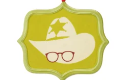 Department 56 Entertainment>3.75" Yellow And White Story Air Rifle Sentiment Christmas Ornament