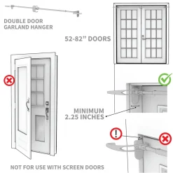 Garland Accessories*Northlight Adjustable Christmas Garland Hanger For Double Door Frames