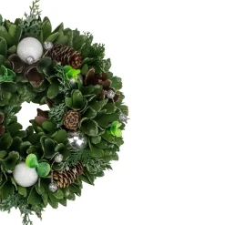 Specialty Wreaths*Northlight Artificial Christmas Wreath With Pine Cones And Ornaments - 14" Unlit