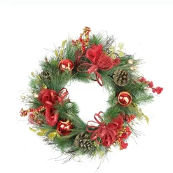 Specialty Wreaths*Northlight Berries And Ornaments Embellished Artificial Christmas Wreath - 26-Inch, Unlit