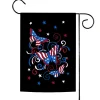 Toland Home Garden Black And Blue Fluttering Freedom Butterflies Outdoor Garden Flag 18" X 12.5"