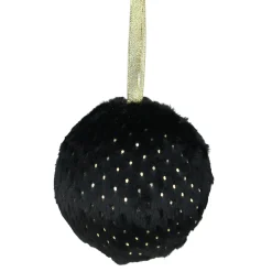 Northlight Balls>Black And Gold Dots Traditional Christmas Ball Ornament 4" (101Mm)