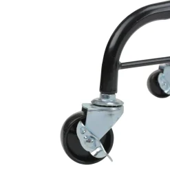 Artificial Tree Stands*Northlight Black Metal Rolling Christmas Tree Stand For 6.5'-7.5' Artificial Trees