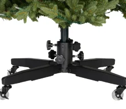 Artificial Tree Stands*Northlight Black Rolling Christmas Tree Stand For 7'-12' Artificial Trees