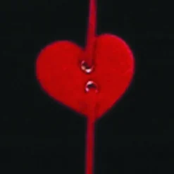 The Ribbon People Hearts>Blooming Red Small And Large Hearts Felt Garland Ornaments