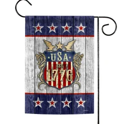 Toland Home Garden Blue And Red Usa Patriotic Outdoor Garden Flag 18" X 12.5"