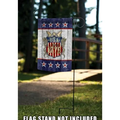 Toland Home Garden Blue And Red Usa Patriotic Outdoor Garden Flag 18" X 12.5"