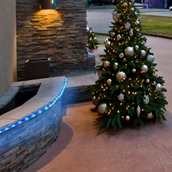 Northlight Blue Commercial Grade Led Christmas Rope Lights - 288 Ft White Wire