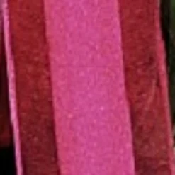 The Ribbon People Bordeaux Red And Pink Striped Organdy Margaritte Craft Ribbon 1" X 60 Yards