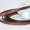 Ribbon*Melrose Bronze Glittered Christmas Craft Ribbon 1" X 15 Yards