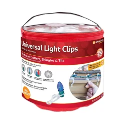 Northlight Bucket Of 150 Clear Outdoor Universal Christmas Light Clips