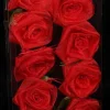 The Ribbon People Cherry Red Rose Flower Wired Craft Garland 54'