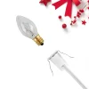 Northlight Christmas Village Replacement C7 Single Light Cord, 6' White Wire