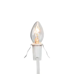 Northlight Christmas Village Replacement C7 Single Light Cord, 6' White Wire