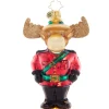 Christopher Radko Collectible> Mountie Bruce Moose Glass Christmas Ornament 1021494
