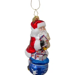 Christopher Radko Santa Claus> Notes For Nick Glass Christmas Ornament 1020870