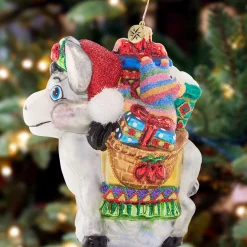Christopher Radko Collectible> Packed With Presents Glass Christmas Ornament 1021541