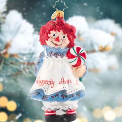 Christopher Radko Collectible> Raggedy Sweets Glass Christmas Ornament 1021680