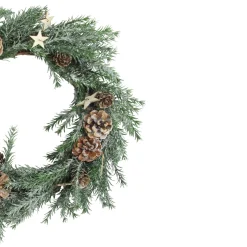 Traditional Pine Wreaths*Northlight Classic Pine With Pine Cones And Stars Artificial Christmas Wreath, 13-Inch, Unlit