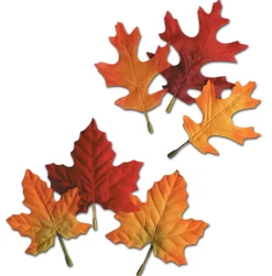 Beistle Club Pack 288 Assorted Fall Fun Festive Autumn Leaves Cutout Decorations 5.5"