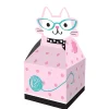 Party Central Club Pack Of 48 Baby Pink And White Little Kitty Party Favor Boxes 9.25"