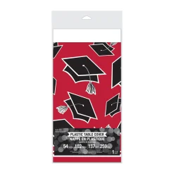 Party Central Club Pack Of 12 Black And Red School Spirit Theme Decorative Table Cover 102