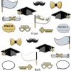 Beistle Club Pack Of 132 Black Graduation Photo Fun Wall Decor 12"
