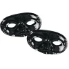 Party Central Club Pack Of 24 Black Masquerade Unisex Adult Mardi Gras Half Masks - One Size