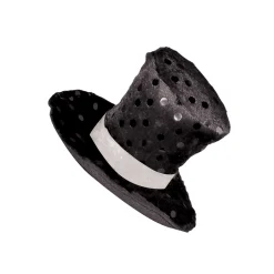 Beistle Club Pack Of 12 Black Top Hat Hair Clip Party Favor Costume Accessories