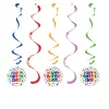 Party Central Club Pack Of 30 Blue And Red Dizzy Danglers Hanging Party Decorations 33"