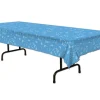Party Central Club Pack Of 12 Blue And White "It's A Boy!" Baby Shower Disposable Party Table Covers 108"
