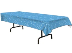 Party Central Club Pack Of 12 Blue And White "It's A Boy!" Baby Shower Disposable Party Table Covers 108"