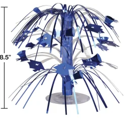 Party Central Club Pack Of 12 Blue And White Graduation Mini Cascade Centerpieces Party Decors 8.5"