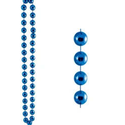 Party Central Club Pack Of 12 Blue Birthday Jumbo Beaded Necklaces 40"