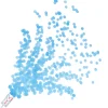 Beistle Club Pack Of 96 Blue Gender Reveal Push Up Confetti Party Poppers