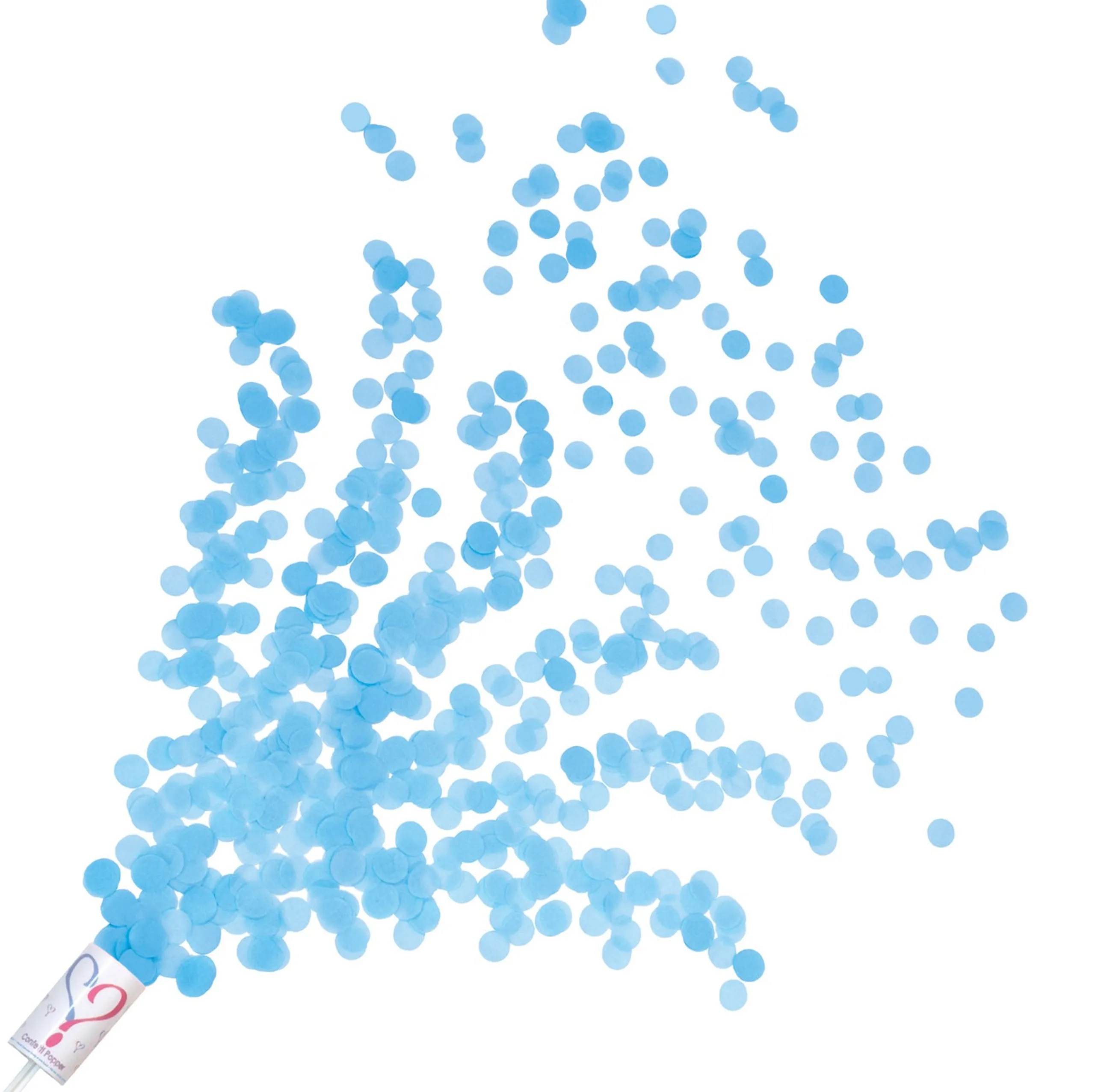 Beistle Club Pack Of 96 Blue Gender Reveal Push Up Confetti Party Poppers